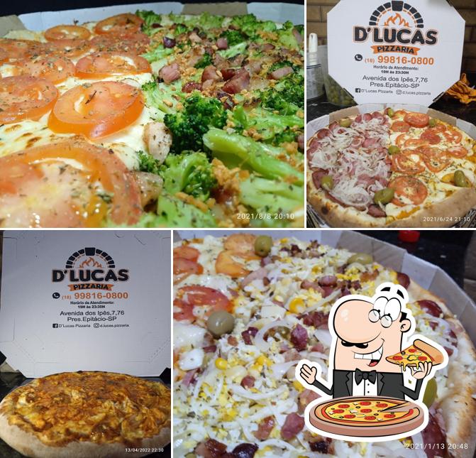 Experimente pizza no D'Lucas Pizzaria