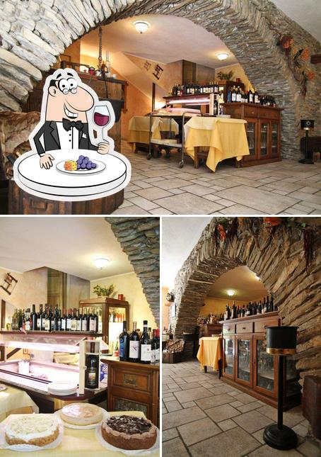 Es ist schön, ein Glas Wein im La Cave de Tillier zu genießen