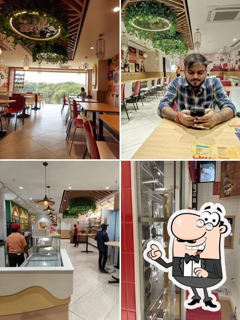 The interior of Haldiram's