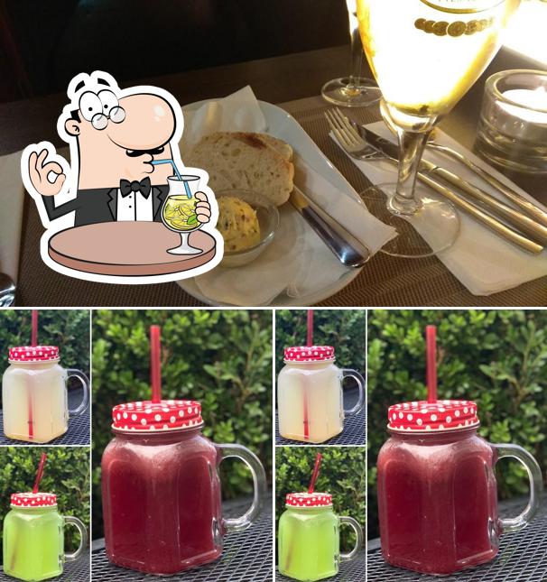 The image of drink and food at Pizzeria Franko