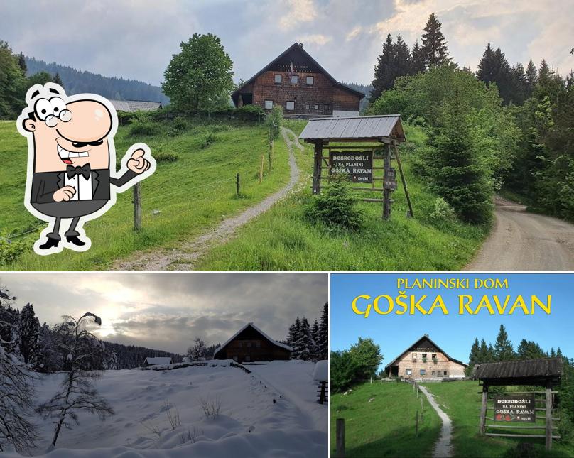 Gli esterni di Planinski dom - Goška Ravan