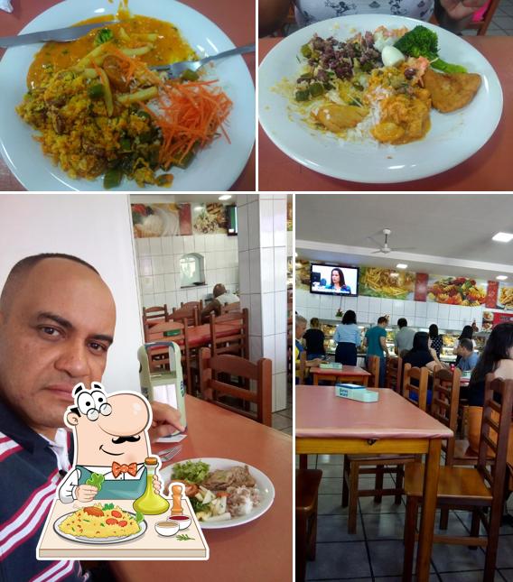 Esta é a imagem apresentando comida e interior a Casa Nova