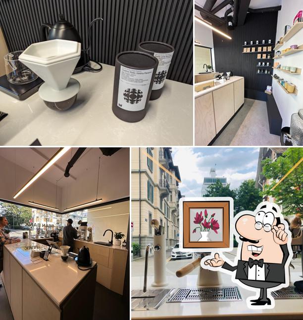 Dai un'occhiata agli interni di Bean Bank Coffee Bärengasse