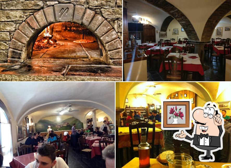 The interior of La Grotta Ristorante Pizzeria