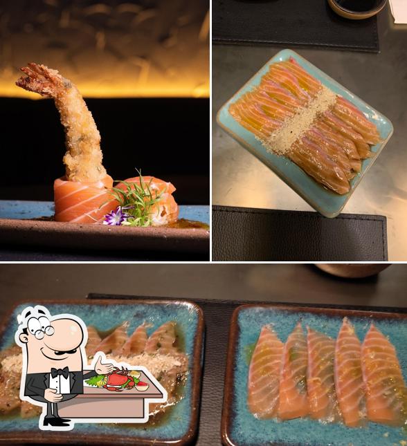 Peça frutos do mar no Naha Sushi