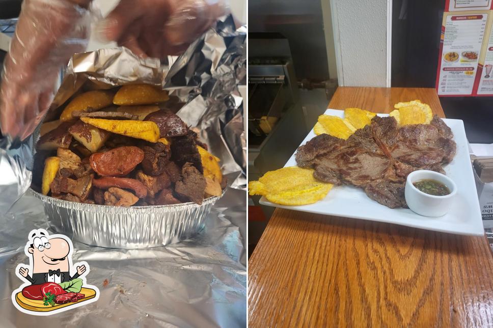 Colombian Mex Restaurant serves meat dishes