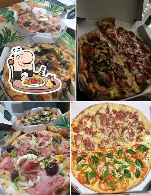 Escolha pizza no Pizza Harley Burguer Pampulha