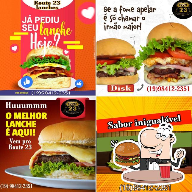 Os hambúrgueres do Route 23 Lanches & Cia Lanchonete em Sumaré Lanche Hambúrguer irão satisfazer diferentes gostos