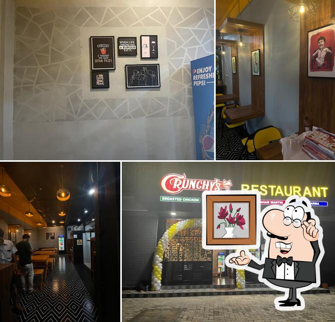 The interior of Crunchy’s Restaurant Kanjar