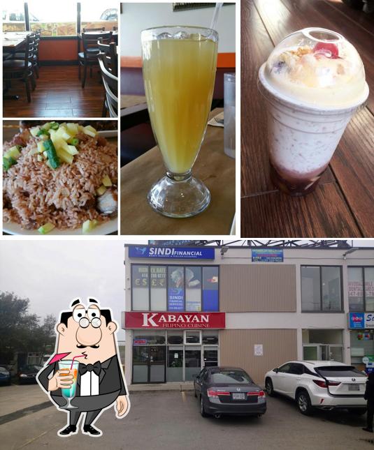 This is the image showing drink and exterior at Kabayan