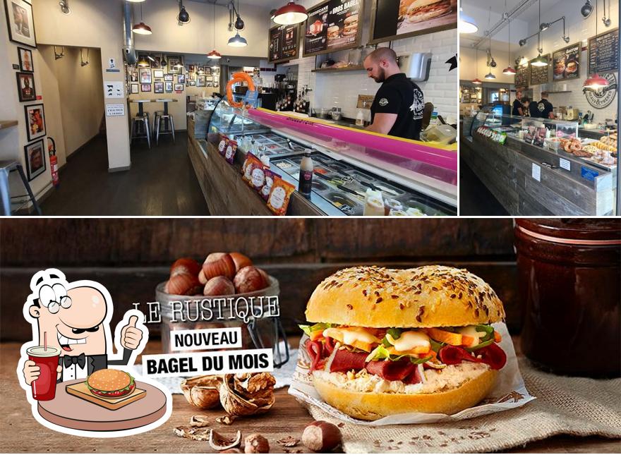 Try out a burger at Bagelstein