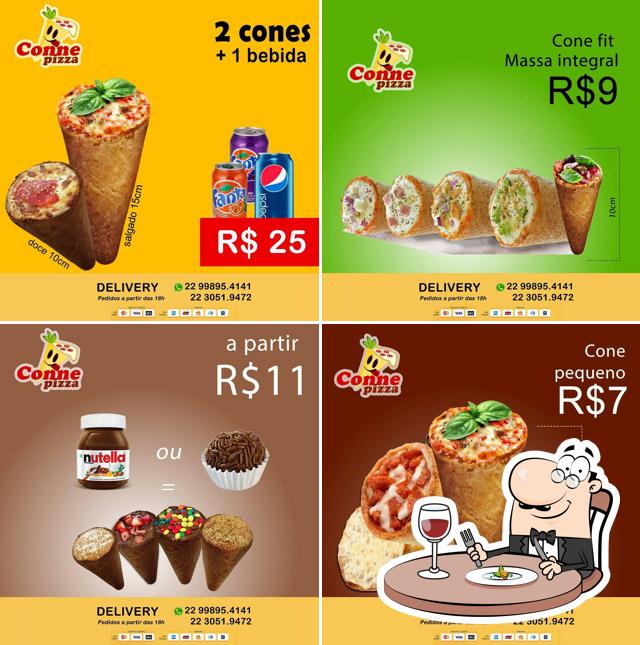 Platos en Cone Pizza - Pizza cone