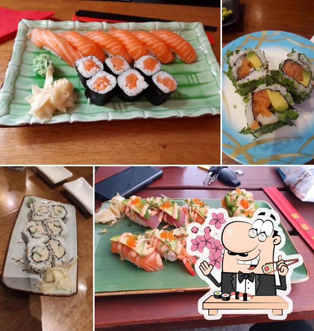 Try out various sushi options