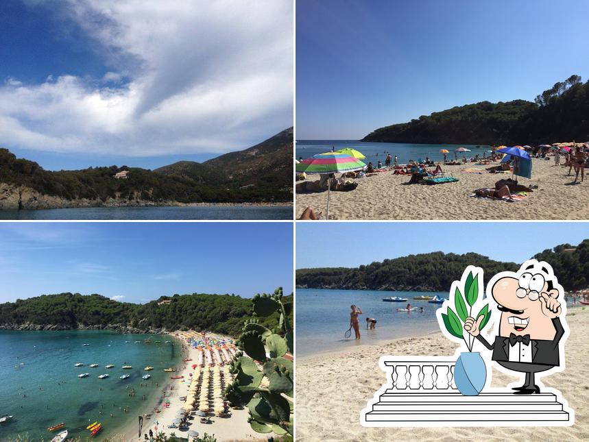 Goditi la vista dagli esterni di Spiaggia di Fetovaia