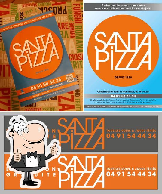 Regarder cette image de Santa Pizza