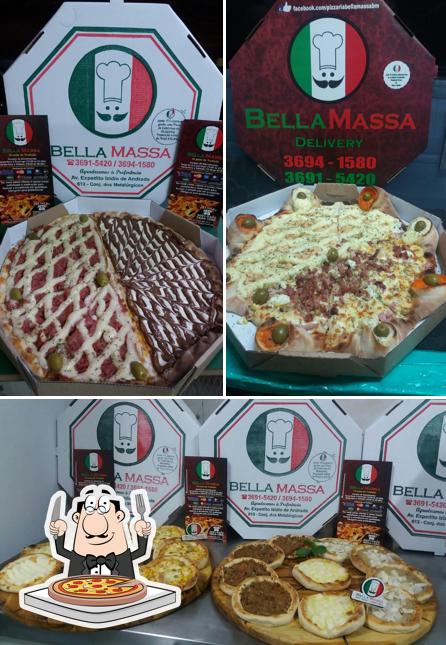 Consiga pizza no Bella Massa Pizzaria & Esfiharia