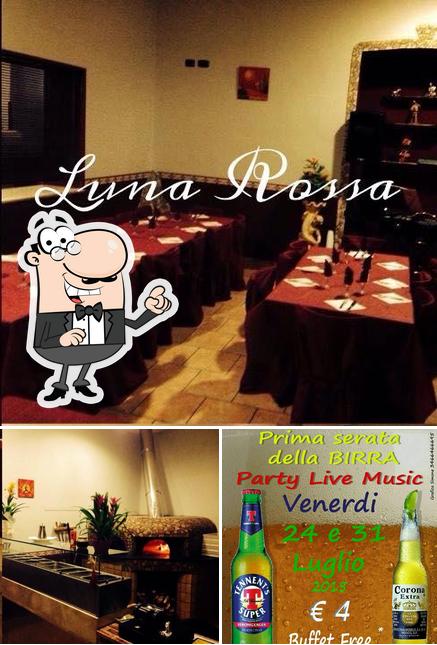 Guarda la immagine che presenta la interni e birra di Luna Rossa - Ristorante e pizzeria