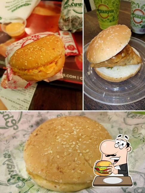 Try out a burger at Chaayos