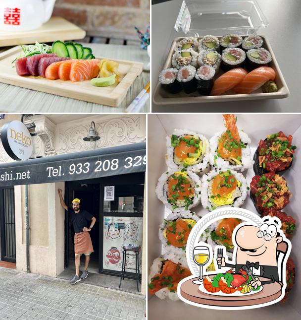 Закажите блюда с морепродуктами в "Neko Sushi Pujades Take-away & Delivery"