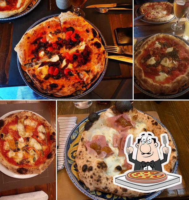 Pick various types of pizza