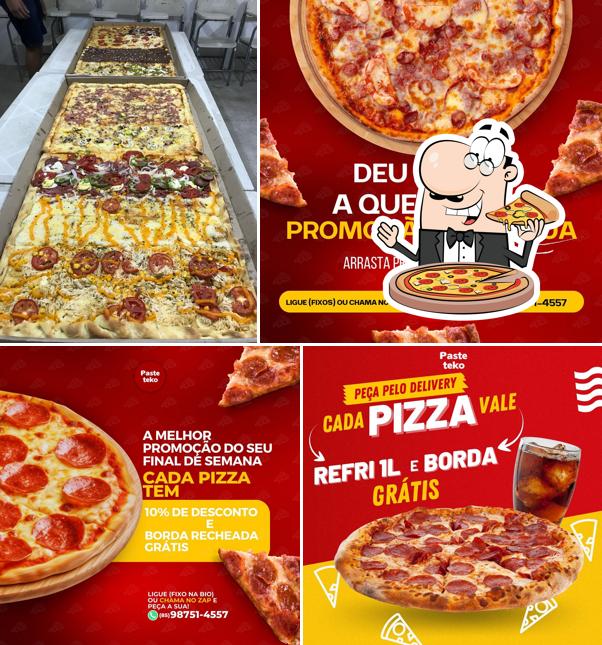 Escolha diferentes estilos de pizza