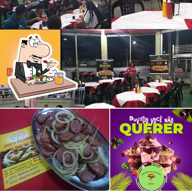 O DYA'S RESTAURANTE E PIZZARIA se destaca pelo comida e interior