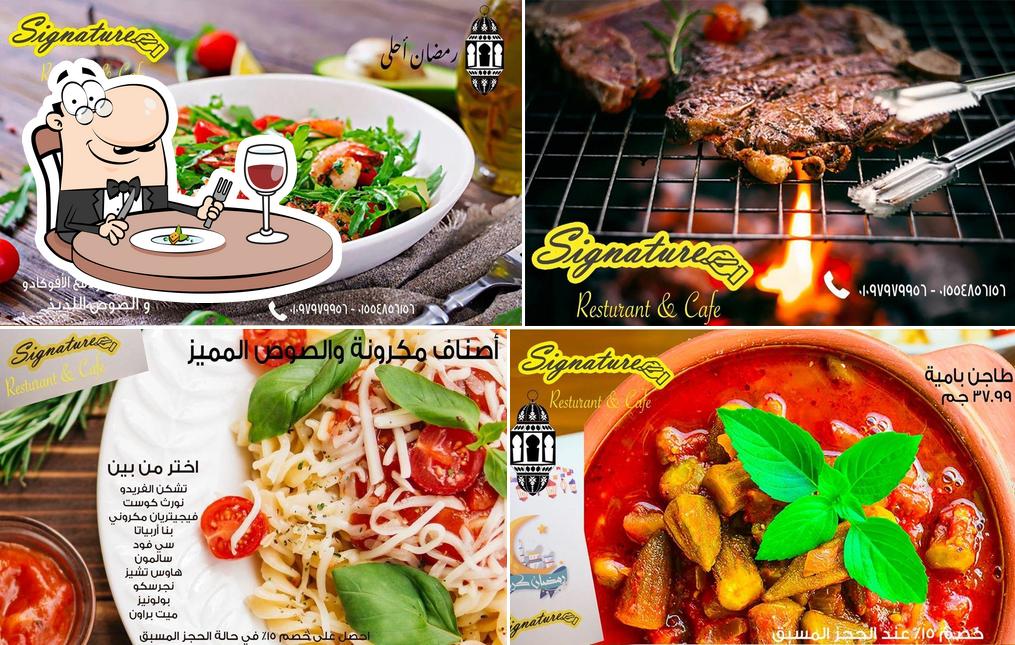 Meals at Signature restaurant & cafe