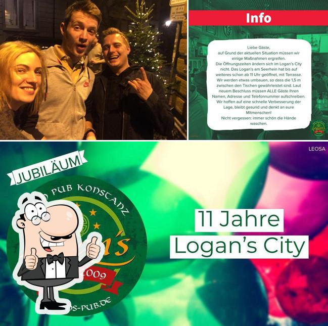Это снимок паба и бара "Logan's Irish Pub"