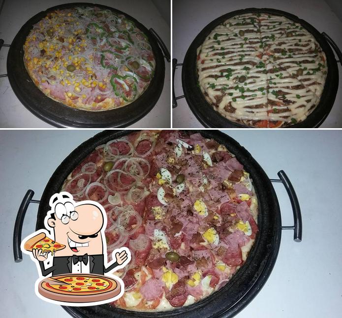 Consiga diferentes variedades de pizza