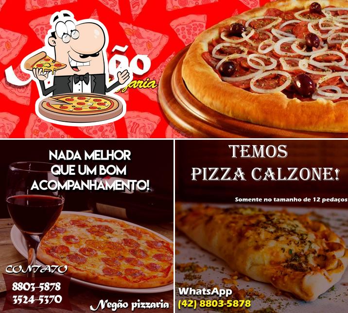 Experimente pizza no Pizzaria do Negão