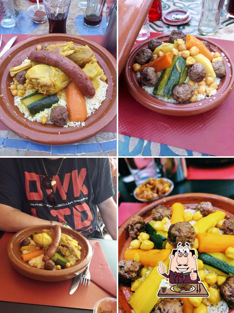Prenez des plats à base de viande à Restaurant Le Riad
