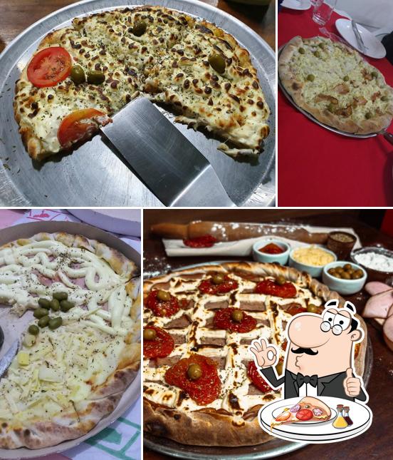 Escolha diferentes estilos de pizza