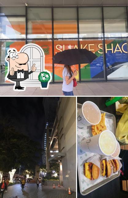 Take a look at the photo displaying exterior and food at Shake Shack - SM Megamall