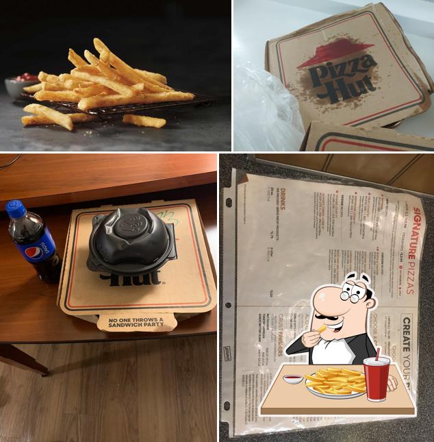 Taste French-fried potatoes at Pizza Hut