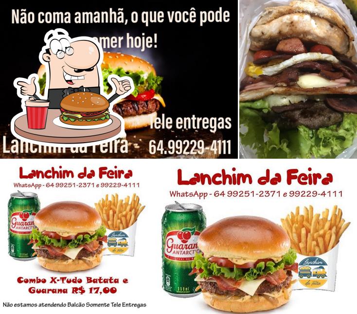 Experimente um hambúrguer no Lanchim da feira sanduicheria (Lanches Pit Dog E lanchonete)