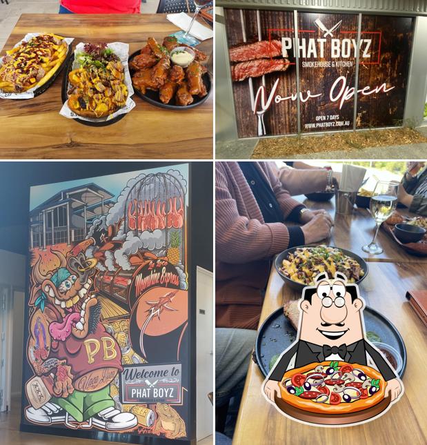 Get pizza at Phat Boyz Smokehouse and Kitchen