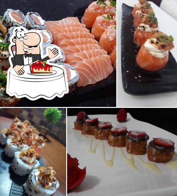 Reis do Sushi serve uma gama de sobremesas