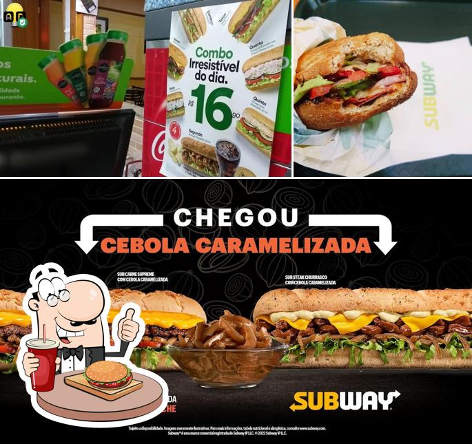 Consiga um hambúrguer no Subway