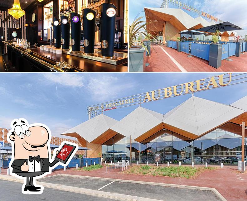 Vérifiez la photo affichant la extérieur et comptoir de bar concernant Au Bureau Brétigny sur Orge