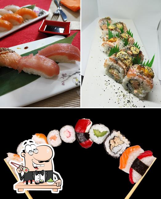 Prenditi le diverse opzioni di sushi