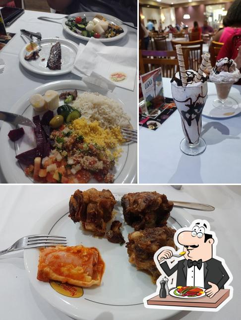 Comida em Churrascaria Novilho na Brasa