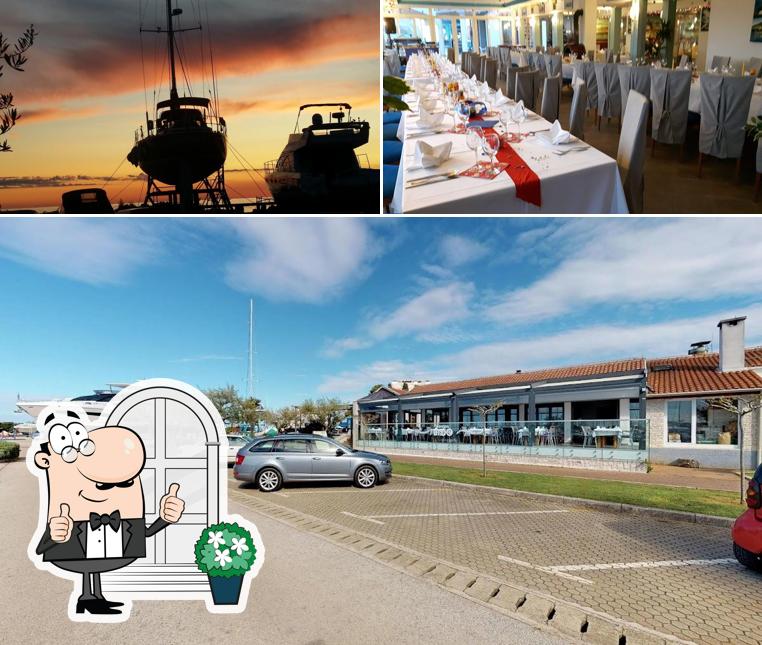 La foto di esterno e interni da Restoran Lido Marina Umag