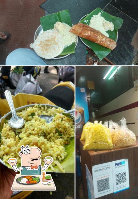 Food at Shri Gurukoteswara Davangere Benne Dose