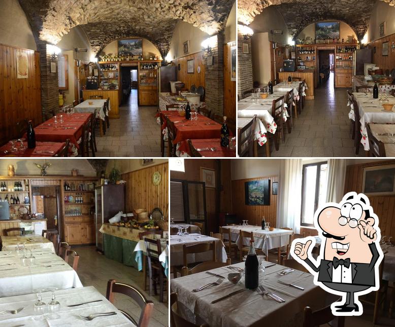 Gli interni di Trattoria da Felicetta