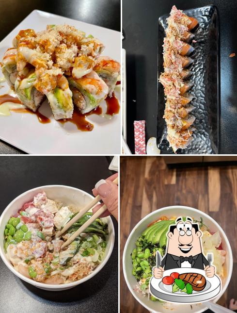 Get meat dishes at Sakura Sushi & Poke