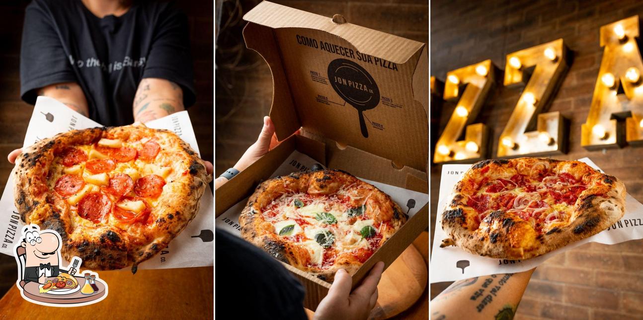 No Jon Pizza Co., você pode degustar pizza