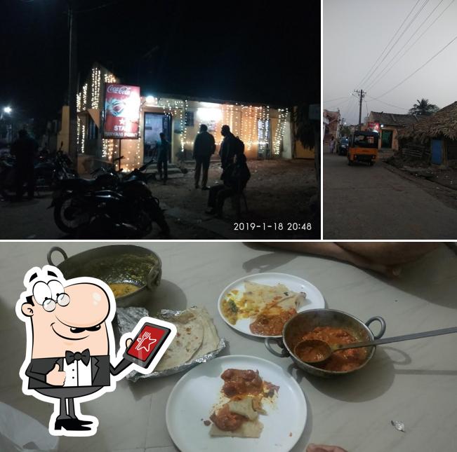 Among various things one can find exterior and food at Star Biryani Point