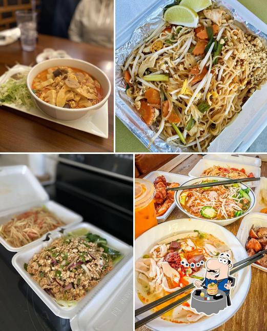 Food at Kin Thai Zabb Rice & Noodle