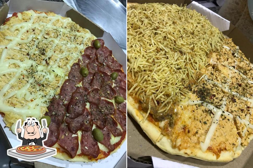 Escolha pizza no Pizzaria Nany