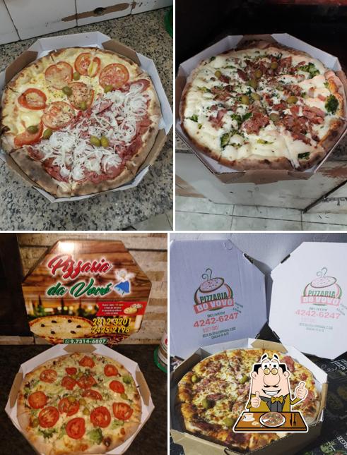 Escolha pizza no Pizzaria da Vovó II